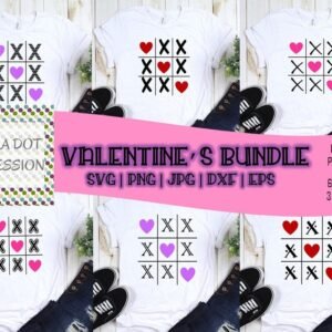 Tic-Tac-Toe Valentine SVG Bundle