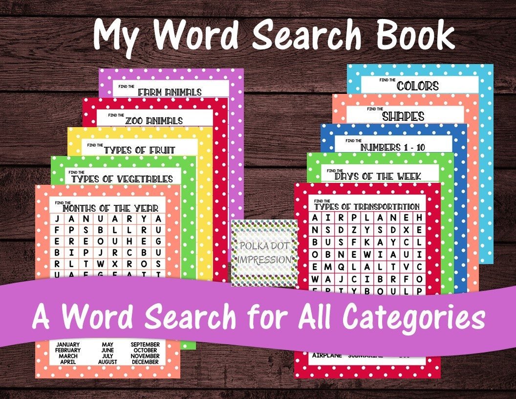 My Word Search Book for Children - Image 3