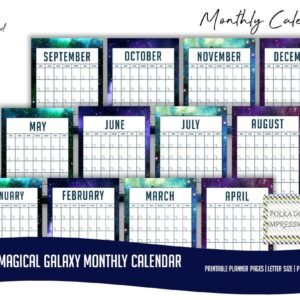 My Monthly Galaxy Calendar