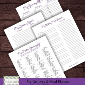 My Purple Grocery & Meal Planner