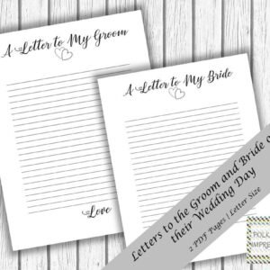 A Letter to My Bride and Groom