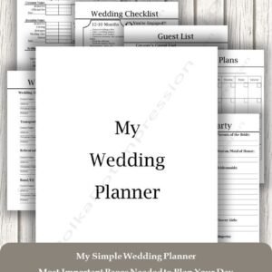 Simply Classic Wedding Planner | Printable Starter Pages