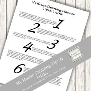 My House Cleaning Tips & Tricks