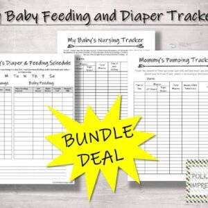 Bundle: My Baby Feeding and Diaper Trackers