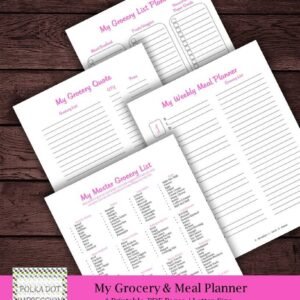My Pink Grocery & Meal Planner