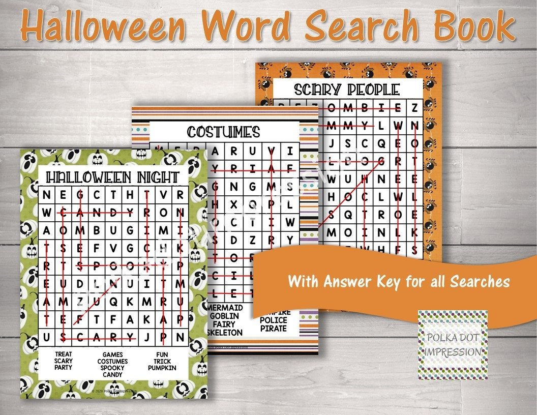Halloween Word Search Book for Children - Image 2