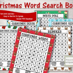 Christmas Word Search Book for Children