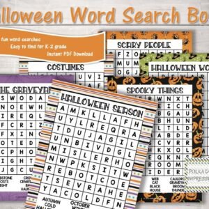 Halloween Word Search Book for Children
