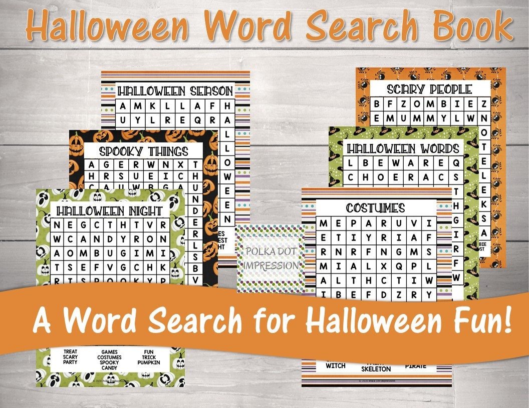 Halloween Word Search Book for Children - Image 3