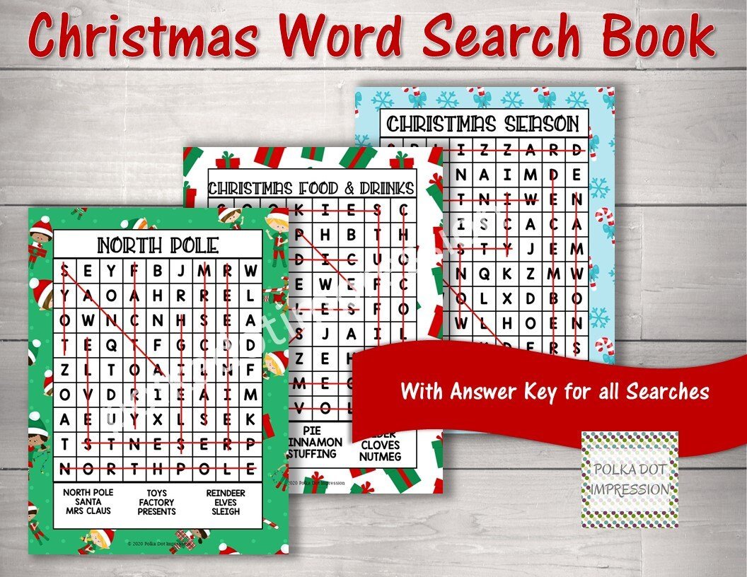 Christmas Word Search Book for Children - Image 2