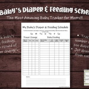 My Baby’s Diaper and Feeding Schedule