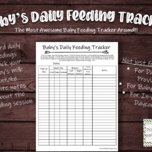 Baby’s Daily Feeding Tracker