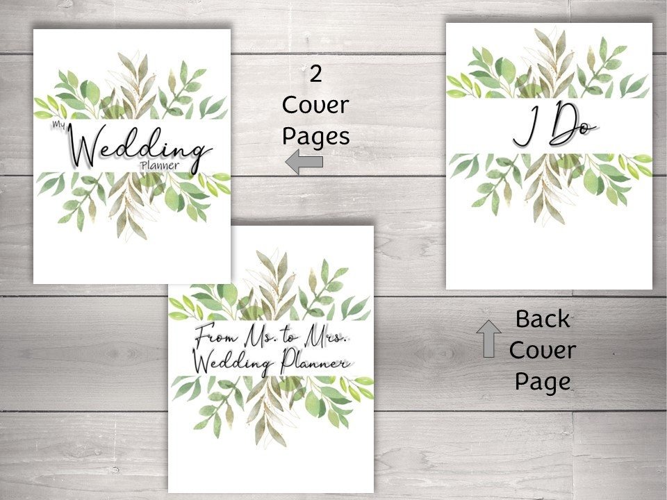 Garden Wreath Wedding Planner | 20-Page Printable - Image 3