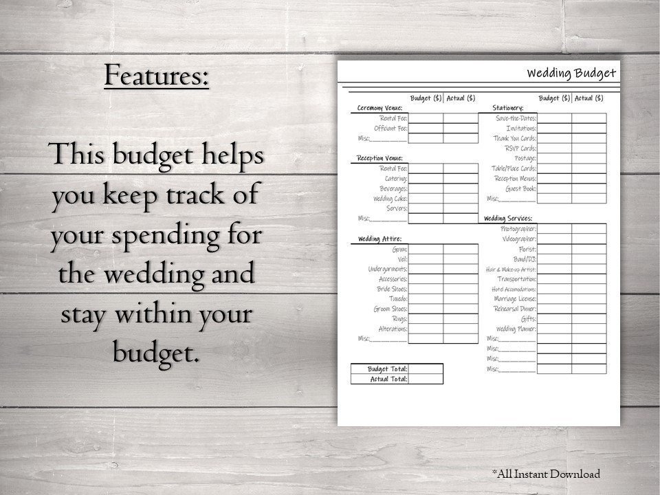 Wedding Budget - Image 2