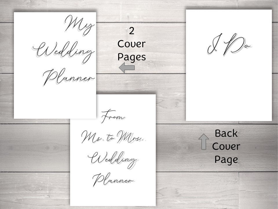 Simply Script Wedding Planner | 20-Page Printable - Image 3