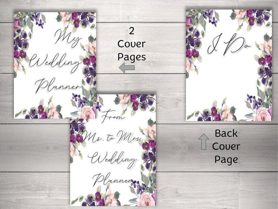 Lavender Plum Wedding Planner | 20-Page Printable - Image 3