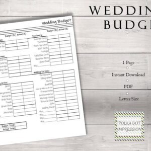 Wedding Budget