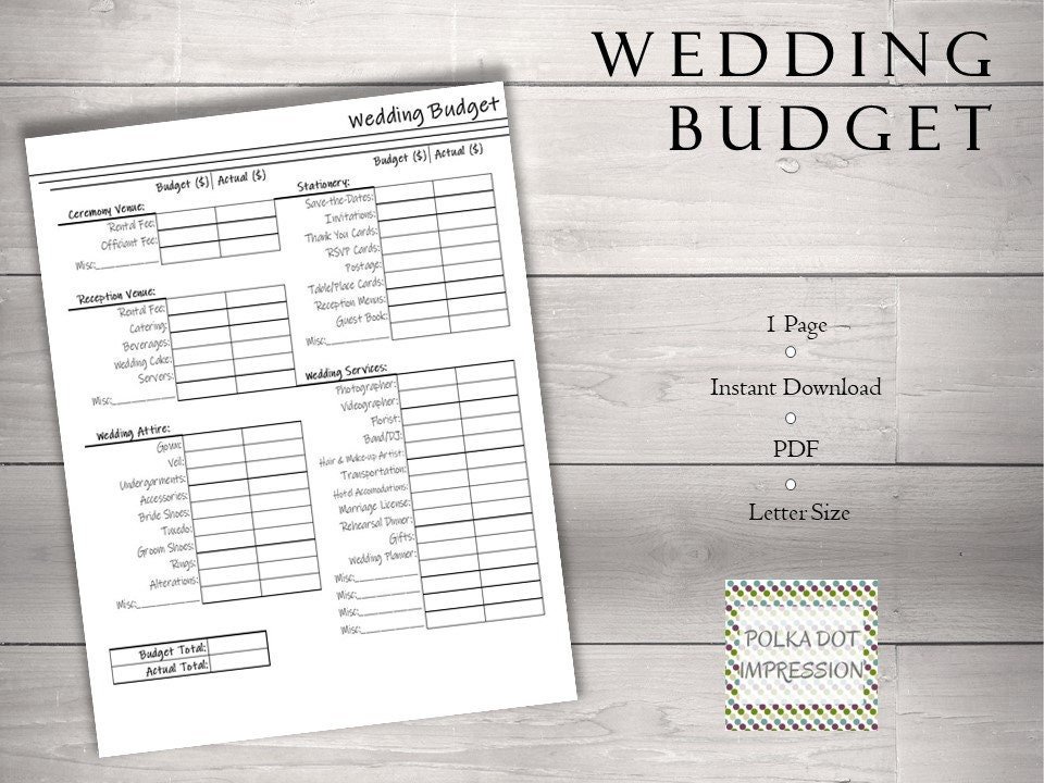 Wedding Budget - Image 4