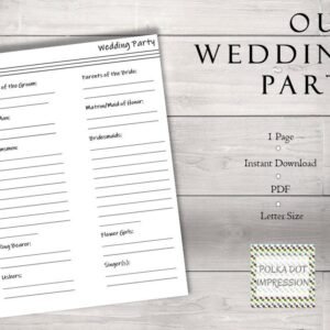 Our Wedding Party