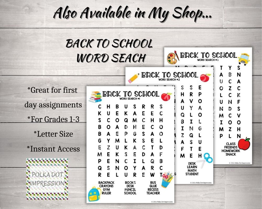 First Day of School Tradition Ready Confetti Printables - Image 4