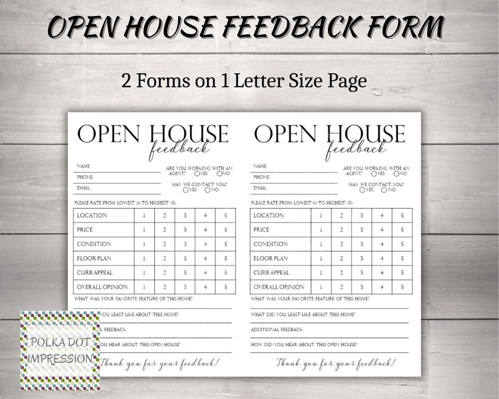 Open House Feedback Form - Image 2