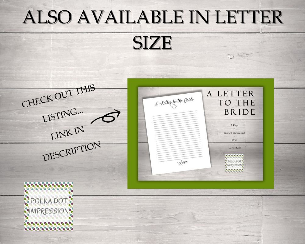 A Letter to the Bride Gift Mementos - Image 3
