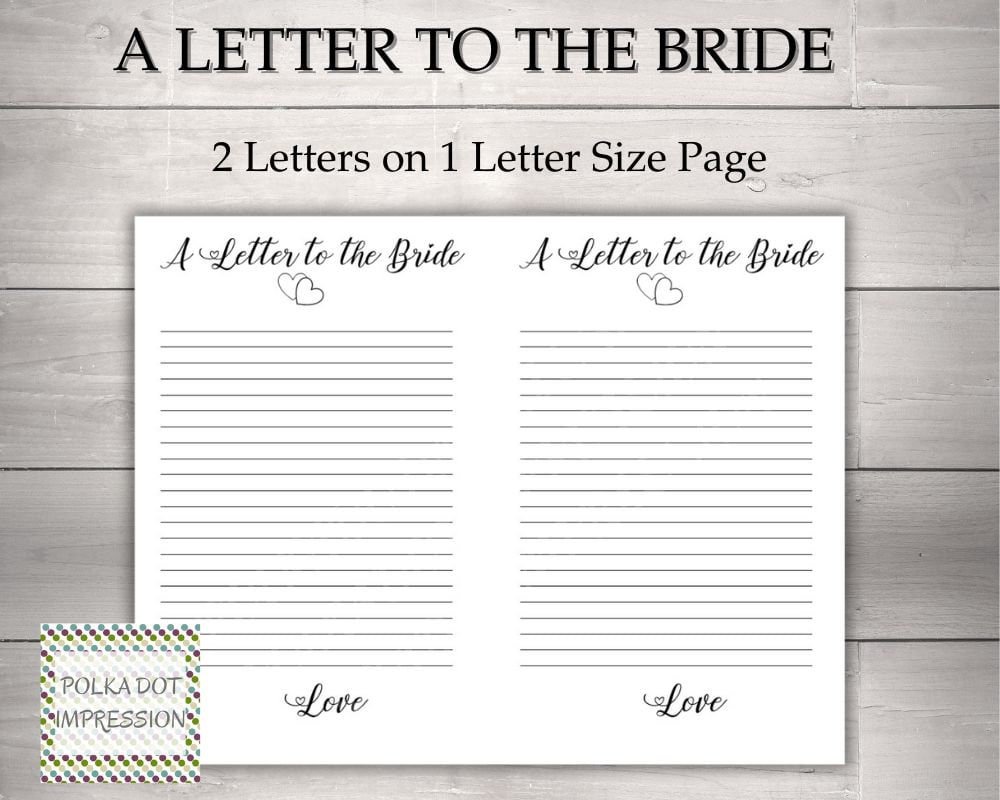 A Letter to the Bride Gift Mementos - Image 2