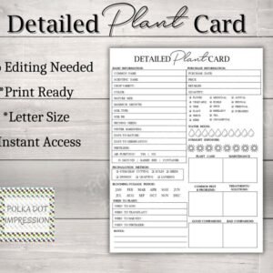 Detailed Plant Card
