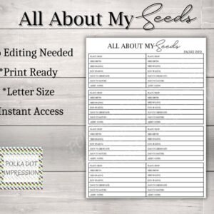 All About My Seeds
