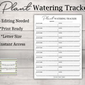 Plant Watering Tracker