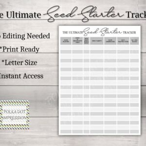 Ultimate Seed Starter Tracker