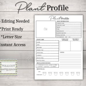 My Plant Profile Guide