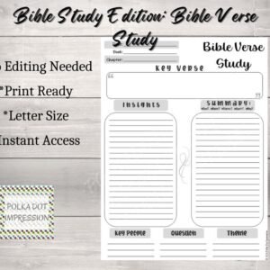 Bible Verse Study
