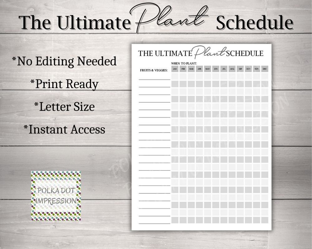 Ultimate Plant Schedule - Image 3