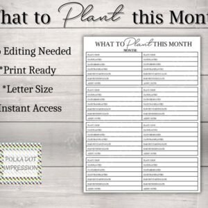What To Plant This Month