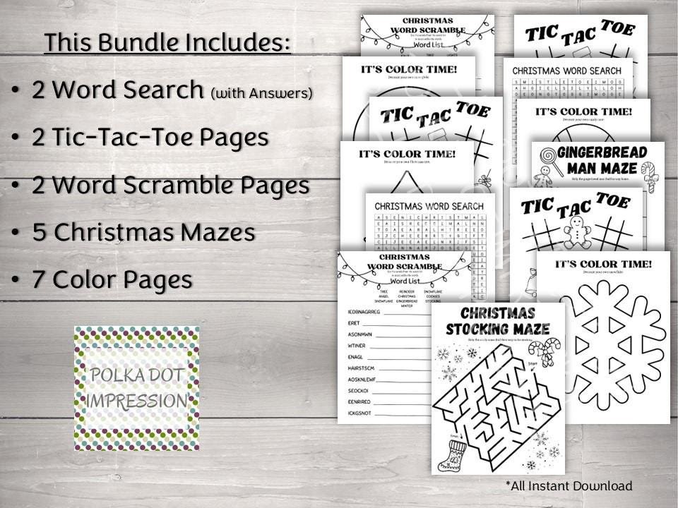 Christmas Activity Bundle for Children - Image 2
