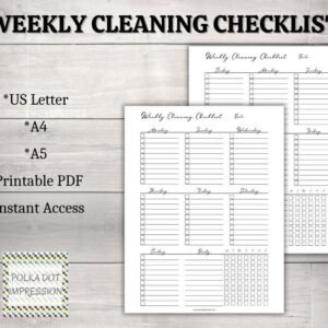 Weekly Cleaning Checklist
