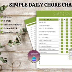 Simply Daily Chore Chart